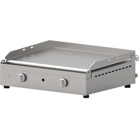 Plancha en inox lisse chef 55 cm