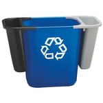 Corbeille à papier 26,6 litres Rectangulaire PE Bleu RUBBERMAID