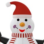 vidaXL Bonhomme de neige gonflable avec LED 300 cm