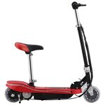 vidaXL Trottinette électrique avec selle et LED 120 W Rouge