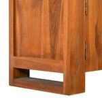 vidaXL Meuble TV 110x30x40 cm Bois de teck massif