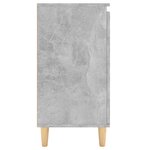 vidaXL Buffet avec pieds en bois Gris béton 60x35x70 cm Aggloméré