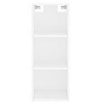 vidaXL Buffet haut Blanc 34 5x34x180 cm Bois d'ingénierie