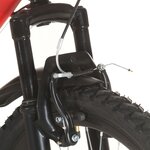 vidaXL Vélo de montagne 21 vitesses Roue de 26 pouces 49 cm Rouge