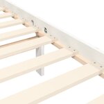 vidaXL Cadre de lit avec tête de lit blanc Super King bois massif