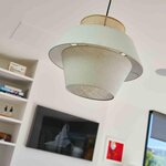 Abat-jour intérieur carolina beige coton d40cm