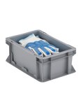 (BAC PLASTIQUE) Bac plastique multi-usages poignées ouvertes 400 x 300 x 275mm