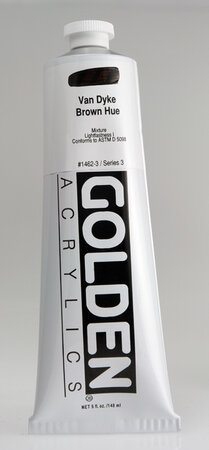 Peinture Acrylic HB Golden III 150ml Brun Van Dyke