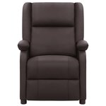 vidaXL Fauteuil Marron Cuir véritable