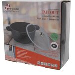 PRADEL EXCELLENCE Faitout façon pierre - Ø 20 cm - 2,2 L - Noir - Tous feux dont induction