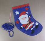 Kit chaussettes de Noel en feutrine Père Noël