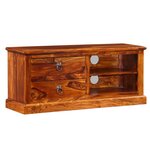 vidaXL Meuble TV Bois massif de Sesham 90 x 30 x 40 cm