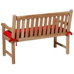 Madison Coussin de banc Panama 120x48 cm Rouge