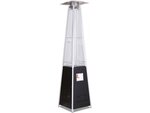 Parasol chauffant gaz "Kheops" 13 KW - Noir
