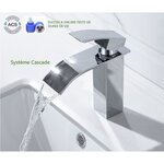 Mitigeur pour vasque et lavabo - Mécanique - En cascade - En laiton - OCEANIC