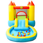Happy Hop Château gonflable avec toboggan 200x365x190 cm PVC