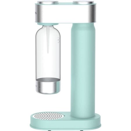 Philips add4902mt - machine a soda menthe finitions chromées + cylindre 425g co² + 1 bouteille pet 1 litre