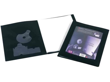 Livret de présentation A3 24 pochettes coloris noir REXEL