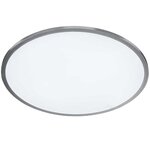 Wofi plafonnier à led linox 60x5 cm argenté