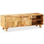 vidaXL Meuble TV Bois massif de manguier 118 x 35 x 40 cm