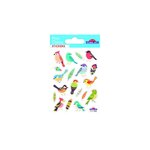 Autocollants - Oiseaux Colorés - 1 8 cm