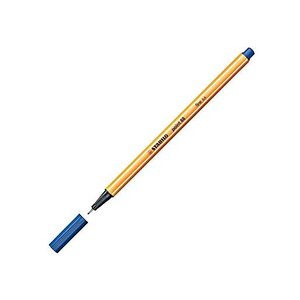 Stylo-feutre point 88 pointe fine 0 4 mm bleu stabilo