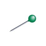Exacompta - boîte de 100 épingles sphériques 4mm vert