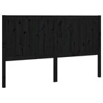 vidaXL Tête de lit Noir 165 5x4x100 cm Bois massif de pin