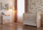 Lit NEVA 120 x 60 avec tiroir TEDDY BLANC-NATUREL