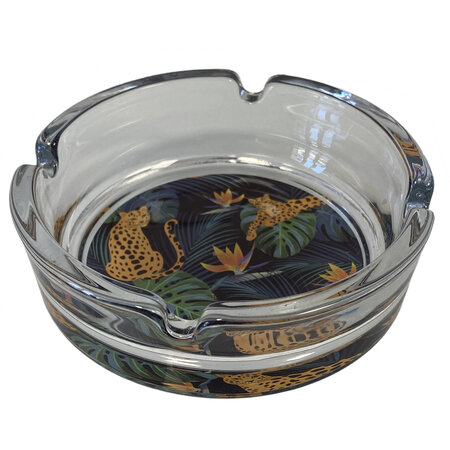 Cendrier en verre - guépards