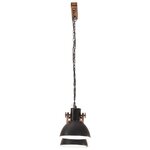 vidaXL Lampe suspendue industrielle 25 W Noir 109 cm E27