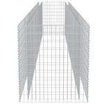 vidaXL Lit surélevé à gabion Acier galvanisé 540x90x100 cm