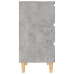 vidaXL Buffet Gris béton 60x35x69 cm Aggloméré