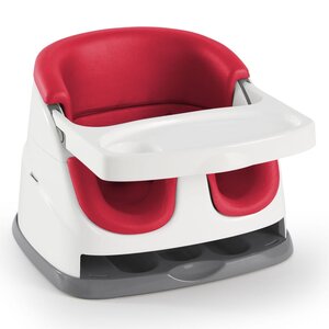 Ingenuity Siège d'appoint pour bébé 2 en 1 Baby Base Rouge coquelicot