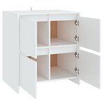 vidaXL Buffets 2 Pièces Blanc 70x41x75 cm Aggloméré