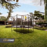 Favorit trampoline Regular 380 cm black + Safety Net Comfort