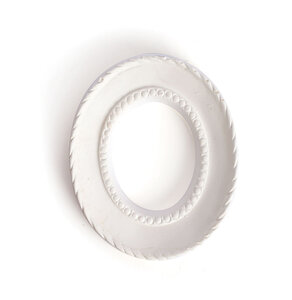 Mini cadre en Plâtre Ovale cordage