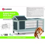 FLAMINGO Clapier Honey Rustic 115x55x64,5 cm Gris