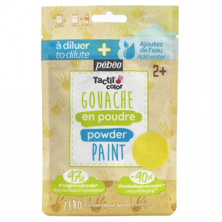 Gouache en poudre - 100 g - Jaune
