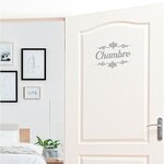 Sticker décoratif de porte pour chambre