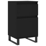 vidaXL Buffet noir 40x35x70 cm bois d’ingénierie