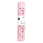 Tissu en coton fleurs des champs 50 x 140 cm - 122 g / m² - rose