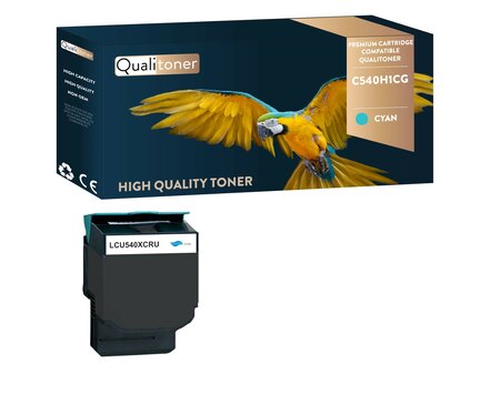 Qualitoner lot de x1 toner c540h1cg cyan compatible pour lexmark