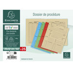 Paquet De 25 Dossiers De Procédure Carte Lustrée 25x32cm - X 5 - Exacompta