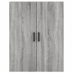 vidaXL Armoires murales 2 Pièces sonoma gris 69 5x34x90 cm