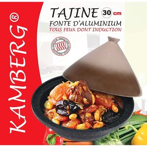 Tajine Ø 30 cm Fonte d'Alu -Tous feux dont induction KAMBERG
