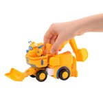 SUPER WINGS Véhicule Transformable en robot 18 cm et 1 figurine Transform-a-bot Donnie 's Dozer