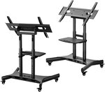 Onkron ts1380 pied mobile inclinable pour tv  ou écran tacticle de 50 à 83 pouces noir