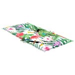 vidaXL Coussins de chaise à dossier bas lot de 4 multicolore tissu