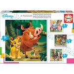 EDUCA PUZZLES PROGRESSIFS DISNEY ANIMALS